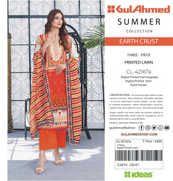 Gul Ahmad Three Piece Lawn CLP-42167a