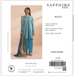 Sapphire Printed Lawn 3-Piece D252