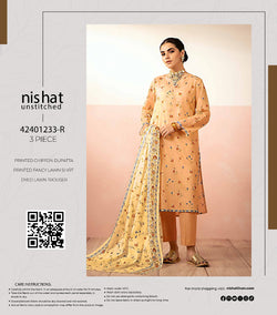 Nishat Printed Chiffon Duppta