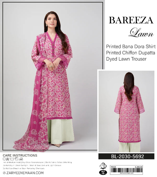 Bareeze Printed Bana Dora