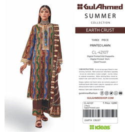 Gul Ahmad Three Piece Lawn CLP-42107