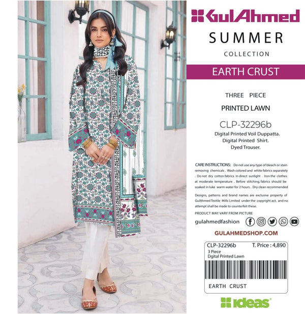 Gul Ahmad Three Piece Lawn CLP-32296b