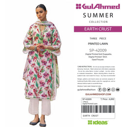 Gul Ahmad Three Piece Lawn CLP-42009