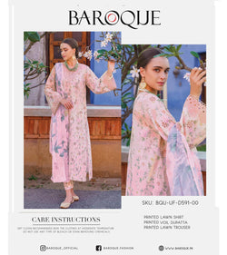 Baroque Three Piece Lawn - D591-00